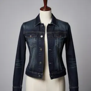 Charcoal Denim Jacket — Structured Modern Outerwear