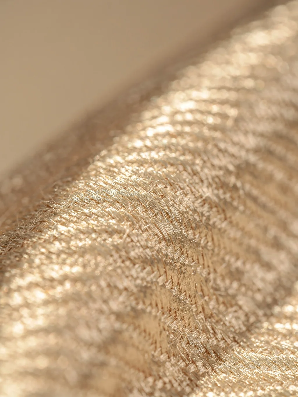Macro texture of Super 130s Italian twill weave